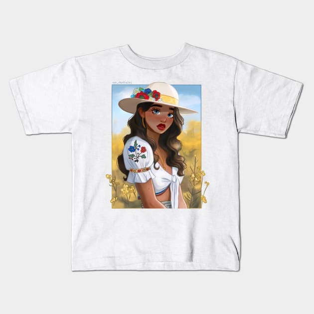 Farm Girl Kids T-Shirt by Nixi